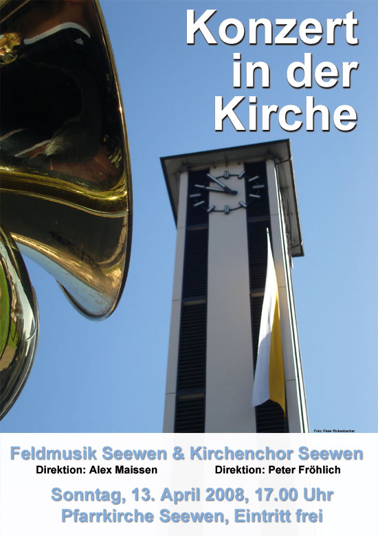 Programm Kirchenkonzert 2008