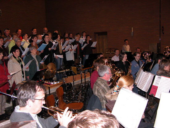 Probe fürs KirchenkonzertKirchenkonzert 2008